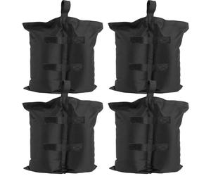Barnum - TECTAKE - Lot de 4 sacs de lestage pour pavillon SABORRA en polyester, à remplir avec du sable - Noir