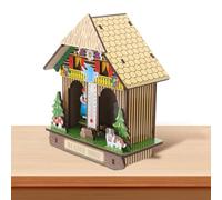 Baromètre Mural Analogique Beige Thermomètre Hygromètre pour Intérieur | Structure Verticale en MDF et Plastique, Lecture Non Électronique, Décoration Élégante, Mesure de L’air Couleur Aléatoire