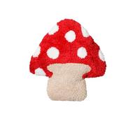 Baroni Home Coussin décoratif, effet teddy avec rembourrage inclus, coussin design pour canapé, lit et chambre, lavable en machine 40 x 40 cm (Fungo)