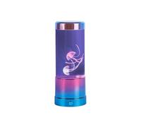 Baroni Home Lampe Méduses, Lampe de Table LED - Design Décoratif avec Effet Magique, Lampe à Lave, Alimentation par USB ou Piles, Veilleuse Colorée pour Chambre, Salon et Cadeau Original 10x10x23cm