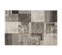 Baroni Home Pelo Corto Rug, Tapis tissé à la Main, Tapis de Salon Moderne, 80x150 cm, Gris Carrè