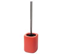Baroni Home Porte Brosse Toilette en Céramique, Support de Brosse WC Design Moderne, Brosse de WC Originale, Hygiénique, Antibactérien, 10,5x10,5x41 cm, Rouge