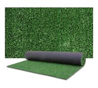 Baroni Home Rouleau de Gazon Synthétique Vert Naturel 10x1 mt épaisseur 7mm, Gazon en PE, Fond Drainant en PP, Haute Densité de Fils/m², Résistant et Sûr pour les Animaux, pour Jardins, Piscines