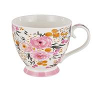 Baroni Home Tasse Petit Déjeuner en Céramique - Grande Tasse à Café, Lait et Thé - Pour le Matin, Avec Anse, 14x11x10 cm, 45 leurs