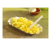 Barquette à frites 'pure', 90 x 160 x 30 mm, blanc