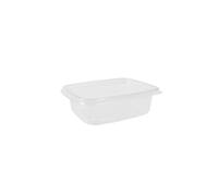 Barquette Alimentaire Micro-Ondable avec Couvercle Hermétique - 150ml / 200ml / 250ml - Translucide, Pour Plats Chauds, Vente À Emporter, Livraison, Snack, Professionnel (10, TRANSPARENT, 150ML)
