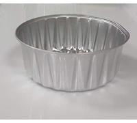 Barquette aluminium ronde jetable rigide 250ml Lot de 100 pièces