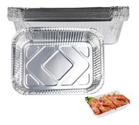 Barquette Barbecue - Lot de 25 - Aluminium Jetable - 570ml - Résistante à la chaleur