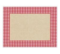 Barquette de 400 sets de table papier gaufré recyclé 80g/m2, Lin Vichy - Format 30x40cm - Lin Vichy