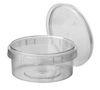 Barquette d'emballage, rond, 240 ml, transparent