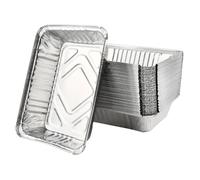 Barquette en Aluminium - 1000ml - Haute Qualité - Jetable - Gris