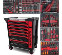 Barracuda Tools Servante d'atelier 8 tiroirs avec 6 outillés - CUDA Max XXL BR