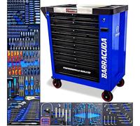 Barracuda Tools Servante d'atelier 9 tiroirs Dont 8 outillés - Racing 1 Max+ Blue
