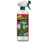 Barrages aux insectes - VENTEO - Anti-nuisible/Effet préventif - Agis en intérieur/extérieur - Toutes surfaces - Base de géraniol - Efficacité immédiate - 1L