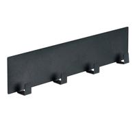 Barre à Crochets magnétique Noire, Accessoire Black Outdoor Kitchen, 4 Crochets pour Suspendre torchons & ustensiles, 30 x 6,5 x2 cm