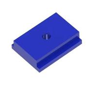 Barre à fente en T en aluminium Gabarit de guidage universel T30 for rail en T, longueur 500 mm, aluminium, for établi, 1 pièce(Blue,M8)