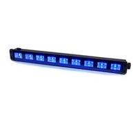 Barre à LED UV 9 x 1W se reflète sur tissus blancs G