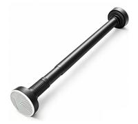 Barre a Rideaux Extensible avec Anneau, Diamètre 32 Mm, Tringle Douche Sans Percage en Acier Inoxydable pour Fenêtres, Salle de Bain, Maison, 75-490 Cm(Black,280-350cm/110-138in)