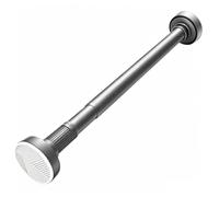 Barre a Rideaux Extensible avec Anneau, Diamètre 32 Mm, Tringle Douche Sans Percage en Acier Inoxydable pour Fenêtres, Salle de Bain, Maison, 75-490 Cm(Gray,190-260cm/75-102in)