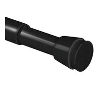 Bomoe tringle rideau de douche extensible sans perçage télescopique salle | 115-200cm noir antidérapante de bain baignoire vêtements Barre Aluminium pince percer Neptun