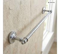 Barre à serviette PaulGurkes en chrome - Accessoire rétro pour salle de bain