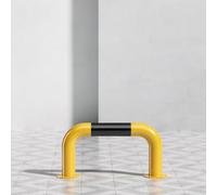 Barre Anti-collision De Garde-corps En Forme De U, Bornes De Sécurité | Protéger Le Pare-chocs, Visibilité Jaune Noir, For Le Stationnement Dans Le Garage De L'allée(H30cm,L50cm)