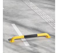 Barre Anti-collision De Garde-corps En Forme De U, Bornes De Sécurité | Protéger Le Pare-chocs, Visibilité Jaune Noir, For Le Stationnement Dans Le Garage De L'allée(H10cm,L100cm)