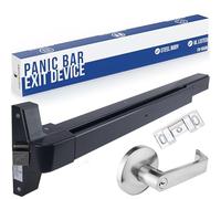Barre anti-panique noire FS-950B pour portes de sortie et levier de sortie avec ertifié UL - Grade 1 et ADA avec instructions de montage détaillées (français non garanti)