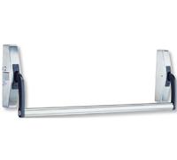 Barre antipanique Cross-bar 89 1 point argent 1250mm réversible - JPM - 890100-20-2Z