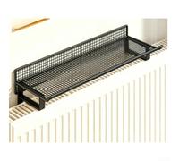 Barre Chauffante Métal pour Serviettes 35cm pour robuste Barre(Black-A) | Installation perçage, s'adapte aux radiateurs 8.5cm, élégant, 40cm de long, gain de place maximal