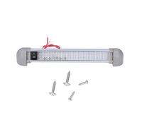 Barre D Éclairage LED Pour Auvent 8 Pouces 720LM IP66 Rotation À 180° Interrupteur Intégré Éclairage Extérieur Idéal Pour Camping Car Bateau Garage Et Entrée