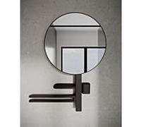 barre d'accessoires Ideal Standard Alu+ L800 BD587XG avec porte-serviettes et Spiegel 500mm, noir soie