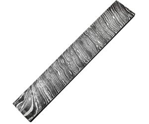 Barre d'acier damassé, cartouche à courant élevé, 43,18 cm x 5,08 cm x 2 mm
