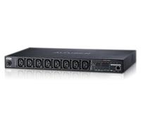 Barre d'alimentation avec prises IP, 8 prises, 8 prises C13, 10A, mesure de la consommation d'énergie, couleur noire