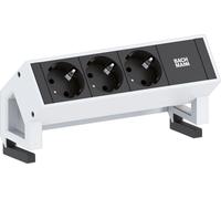 Barre d'alimentation électrique triple, en acier inoxydable, aluminium, 230 V, type GST18, 19,7 cm