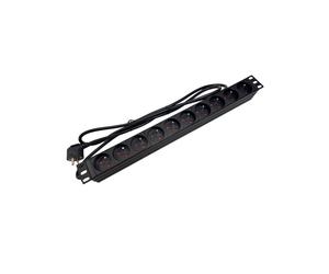 Barre d'alimentation rack 19 pouces prise PDU 10 x CEE 7/5 PZ019