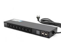 Barre d'alimentation SMART PDU 1U, prise de courant IEC320 C20 16A/250V, 8x prises C13, 16A