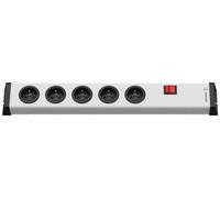 Barre d'alimentation universelle Ehmann 0201x02052300, avec interrupteur, 5 prises, sans câble