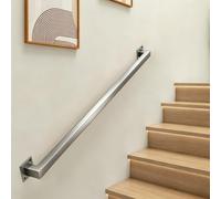 Barre d'appui en acier inoxydable pour marches intérieur/extérieur 5 m | Barre de support de main courante en acier inoxydable durable pour marches intérieur/extérieur, idéale pour la sécurité sur