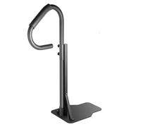 Barre d'appui pour spa - Poignée - Rotation à 360° - Réglable en hauteur - Capacité de charge de 272 kg - Métal - Montage latéral pour marchepied - Noir
