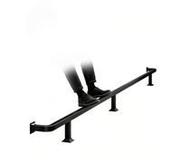 Barre d'appui pour tabourets de bar, Kit de repose-pieds barre en acier inoxydable, multicolore, plusieurs tailles, tabourets comptoir café sous le bureau(Black,230cm/7.5ft)