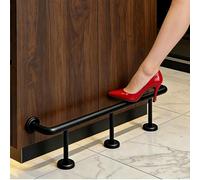 Barre d'appui pour tabourets de bar, Kit de repose-pieds en acier inoxydable, plusieurs tailles, for usage commercial à domicile(L130cm/4.3ft)