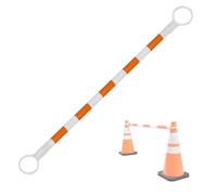 Barre de cônes de signalisation réfléchissante réglable - 1 pièce, Extensible de 1,20 m à 2 m, barrière rétractable Orange et Blanche pour la sécurité, idéale pour la Gestion du trafic, Les