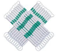 Barre de cônes de signalisation rétractables haute visibilité, barrière de sécurité extensible en plastique pour parkings et travaux routiers, télescopique, 20 pièces, barre de cônes de sign