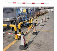 Barre de Connexion Extensible pour cônes de signalisation Lors de travaux Routiers - Barrière de sécurité Rouge, Lot de 3 - Dispositif de contrôle de la Circulation pour allées et parkings