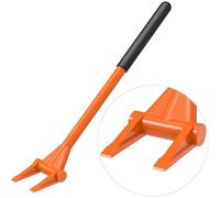 Barre de démolition en acier de 70 cm, type "pied de vache", avec clou, pour palettes et travaux de rénovation