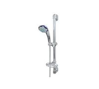 Barre de douche douchette sans robinet Heko Chromé Gris