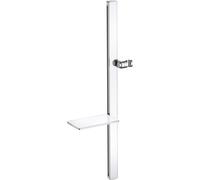 barre de douche Duravit UV0600015005 chromé Weiß Hochglanz , avec étagère, 800mm