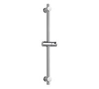 Barre de douche en acier inoxydable 304,avec fixation réglable en hauteur et en angle,acier inoxydable brossé finition chromée,66cm