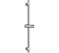 Barre de douche en acier inoxydable 304, avec fixation réglable en hauteur et en angle,chrome acier inoxydable, Chrome poli, 66cm